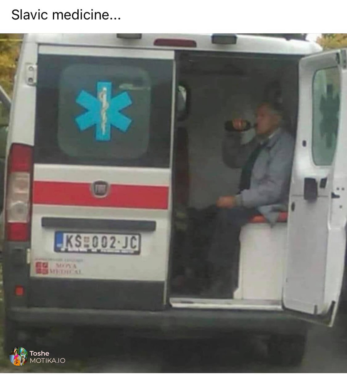 Докторе дај да пивнам нешто руке ми се тресу