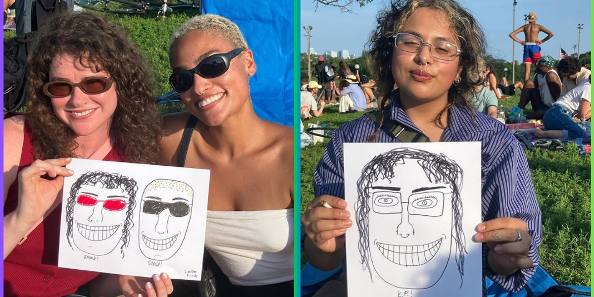 The $5 Portrait That Made Chicago Stop: A Self-Proclaimed Terrible Artist Draws Crowds by Embracing Imperfection