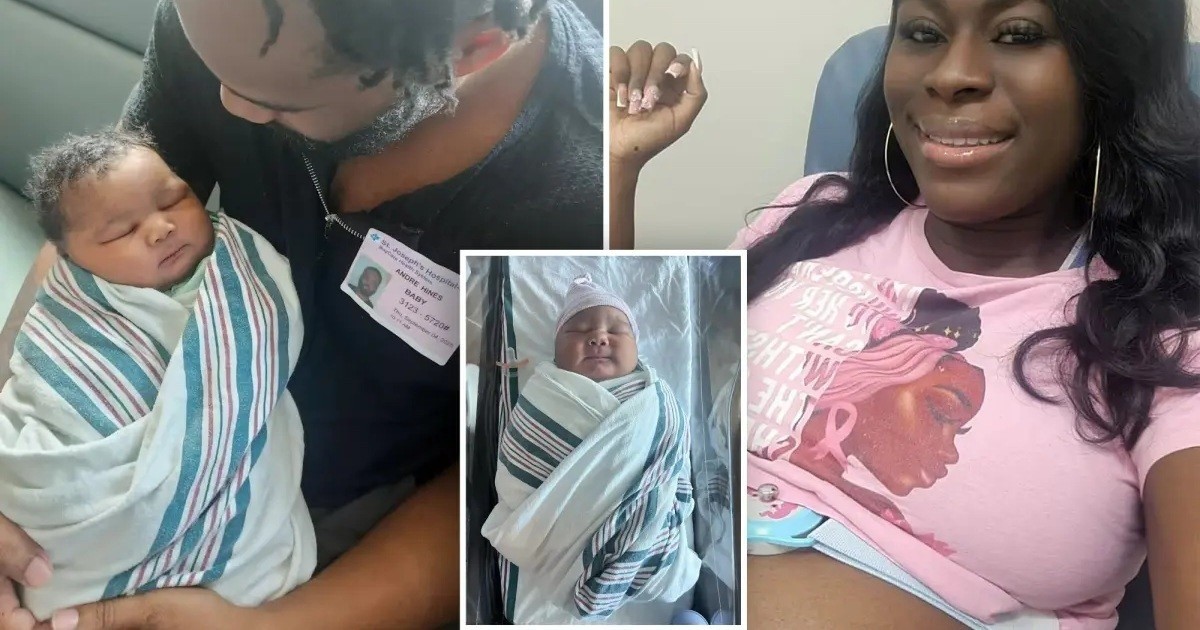 Rompe récords en la sala de partos: una madre de Florida da a luz a un bebé de 6,32 kg, casi el doble del promedio