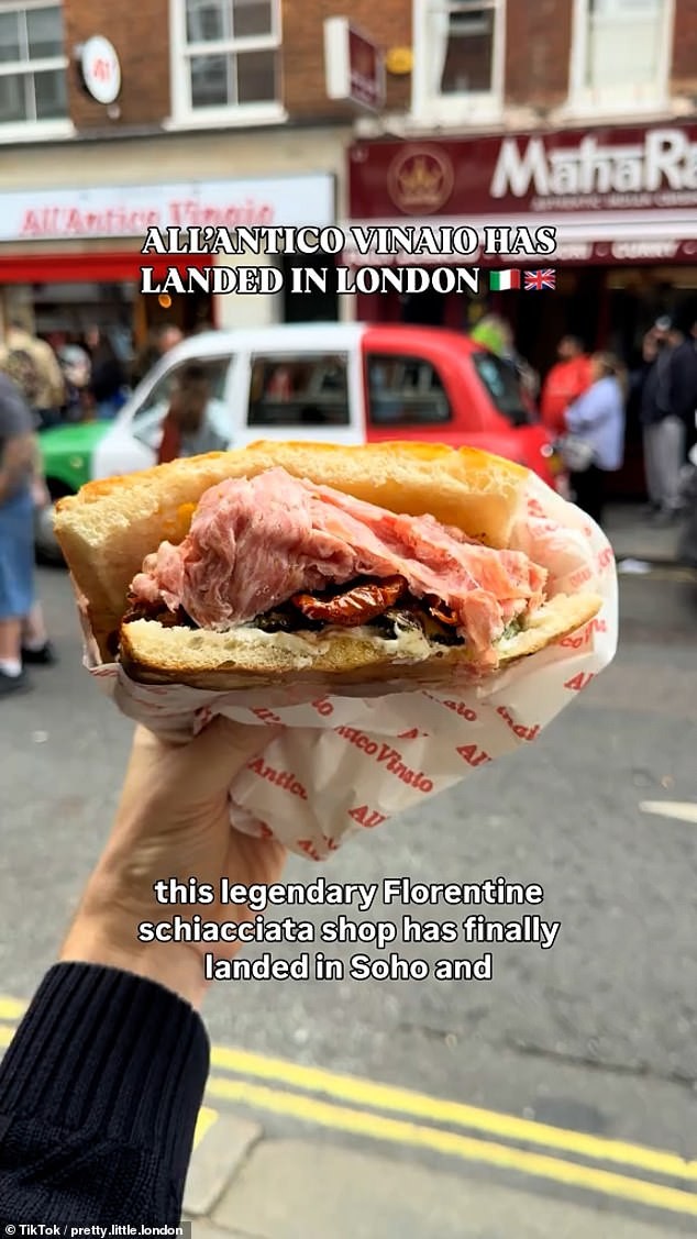 All’Antico Vinaio ouvre à Londres: le « meilleur sandwich du monde » débarque à Soho et attire des foules