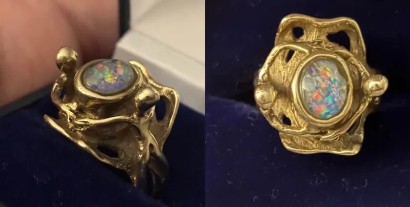Der Fund wird ernst: Ein unbekannter Mann versucht, den Ring direkt im Laden abzukaufen; Prüfung bestätigt echtes Gold