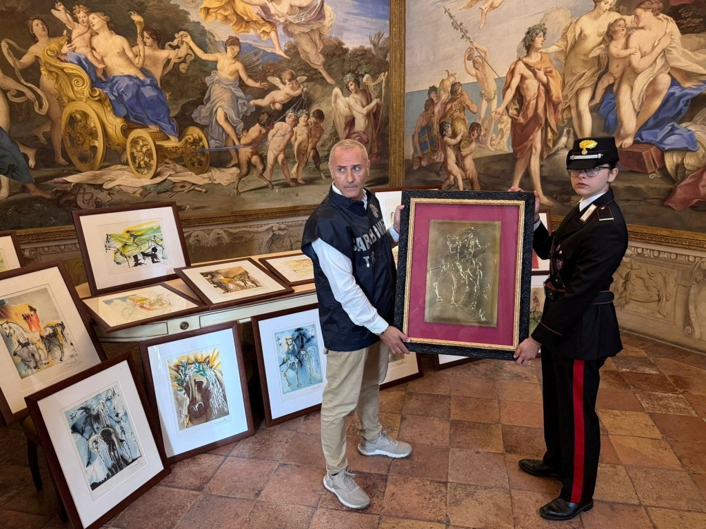 A routine inspection reveals a suspicious mismatch: no paintings, only low-value works