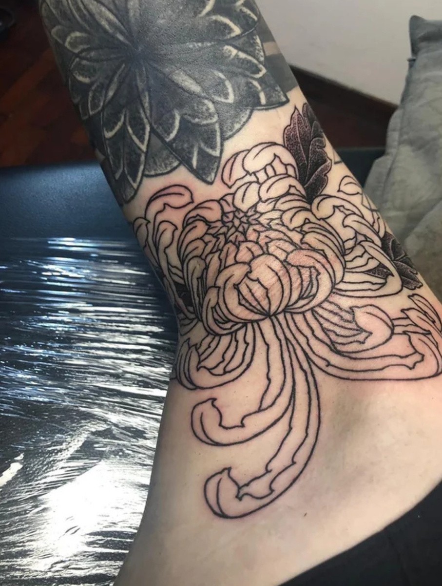 Armpit: one of the most painful spots to tattoo