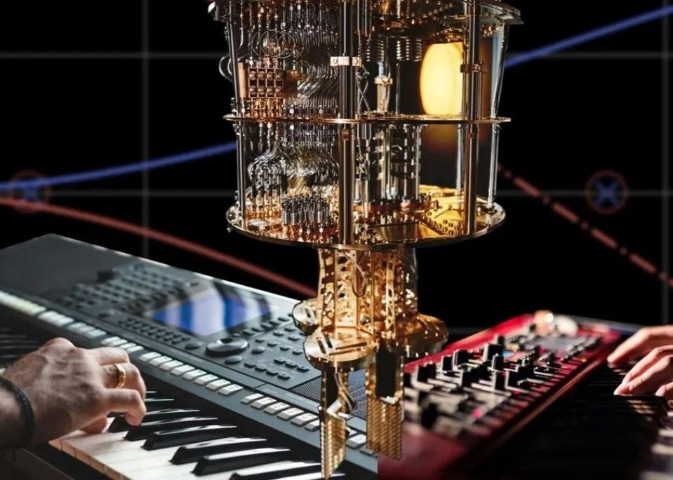 Principios cuánticos que dan forma a la música — superposición, entrelazamiento e interferencia