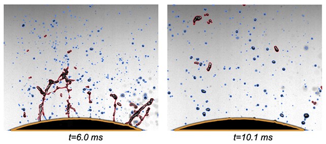 La velocidad de la niebla supera la velocidad del corte