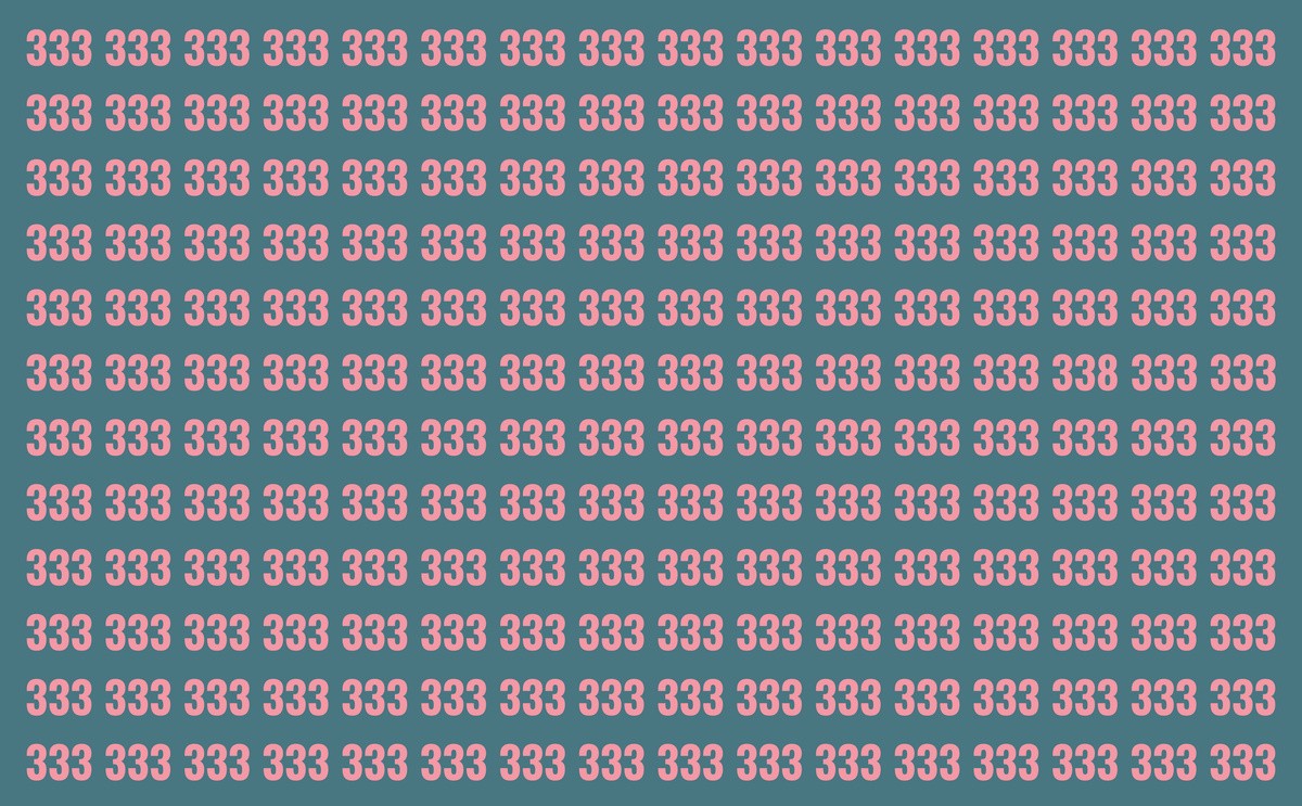 Мозочен предизвик за сите: Најди го бројот 338 меѓу стотици 333 за само 7 секунди и дознај колку е брз твојот ум