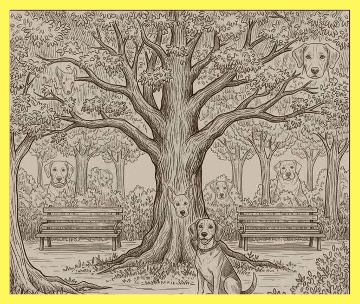 Тест за внимателност: Сите гледаат само шест кучиња на сликата, но колку вие можете да изброите?