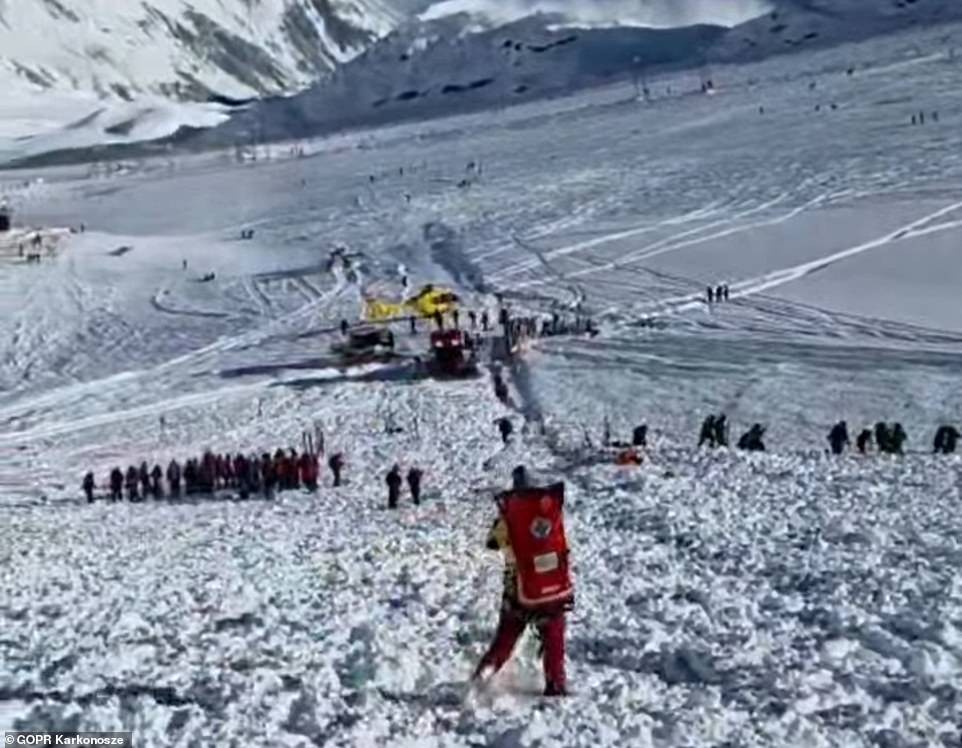 Operação de resgate em grande escala envolve centenas de pessoas, helicópteros e cães de busca