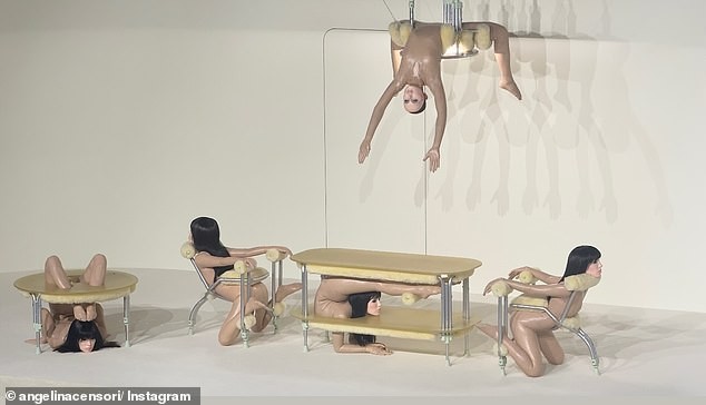 Човечки мебел, двојници во маски и торта во центарот на вниманието