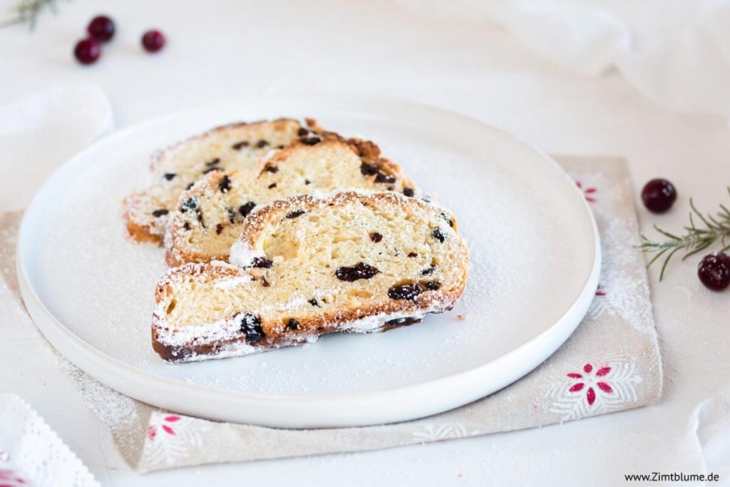 Para a massa e para a crosta do Stollen