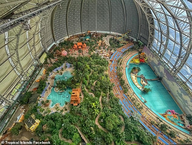 Germany's Highest Water Slide Tower and a Lush Indoor Rain Forest