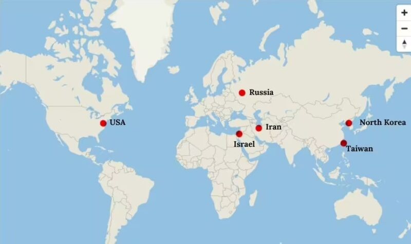 САД, Русија, Израел, Иран на врвот на црната листа на ризик – Овие земји никако не се препорачуваат за време на војна