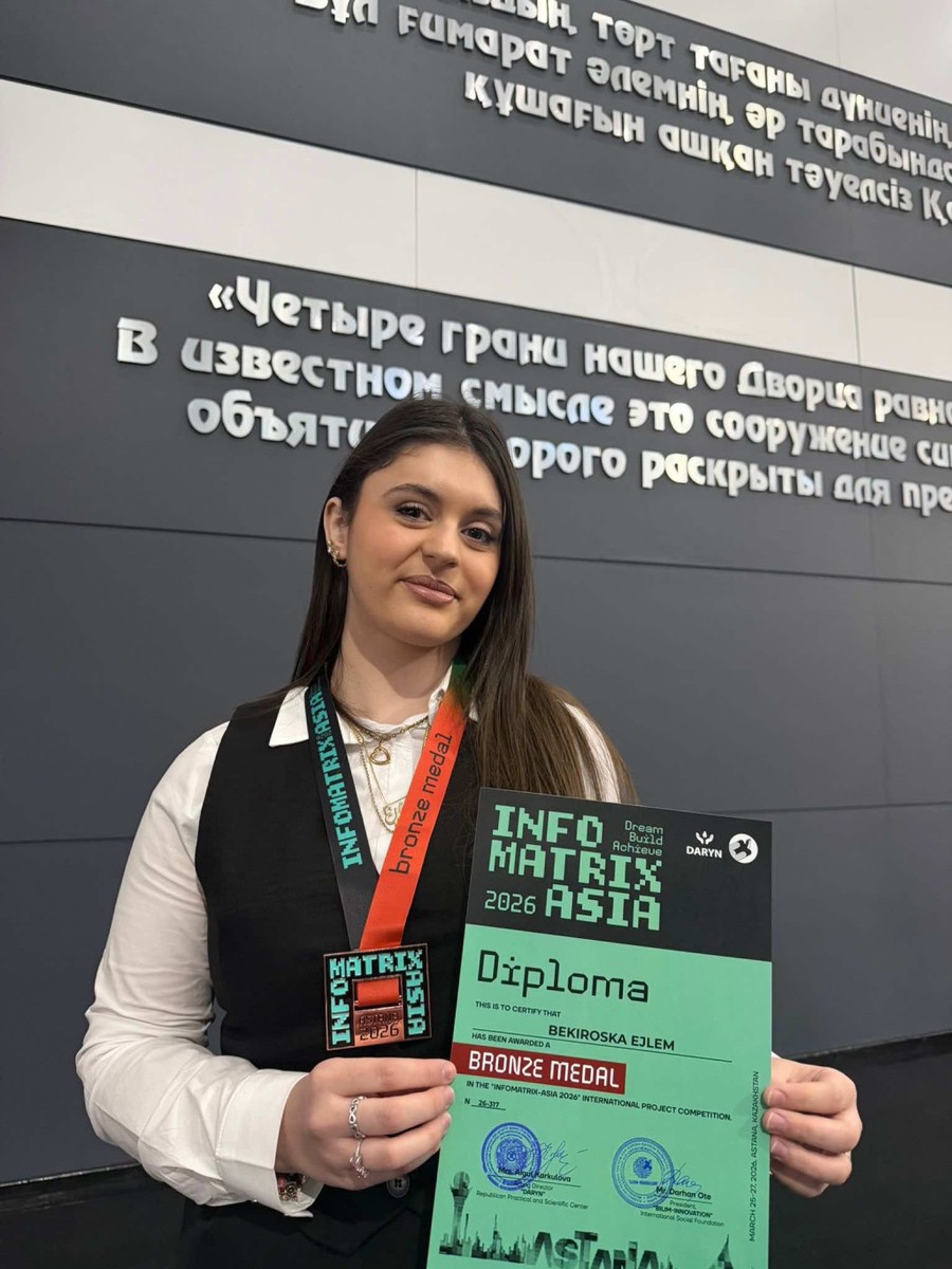 Ејлем Бекироска од Лабуништа освои бронзен медал и го внесе своето мало село во светот на иновациите