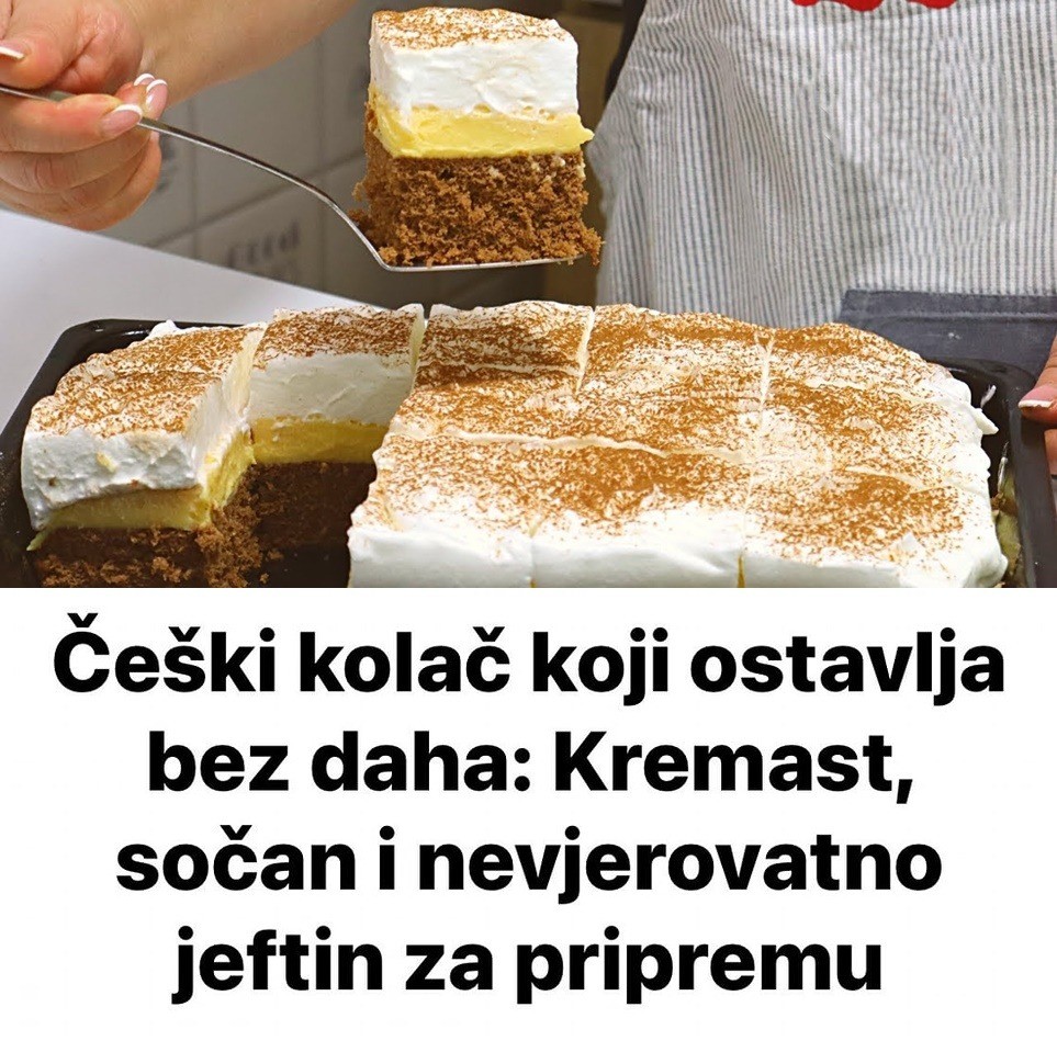 Чешки колач кој ќе ве остави без зборови: Класикa што освојува со кремаста текстура, сочност