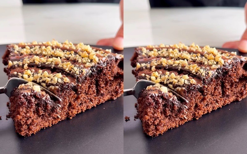 Тортата се пече во тава со почетно висока температура, а потоа се намалува за совршена мекост и вкус