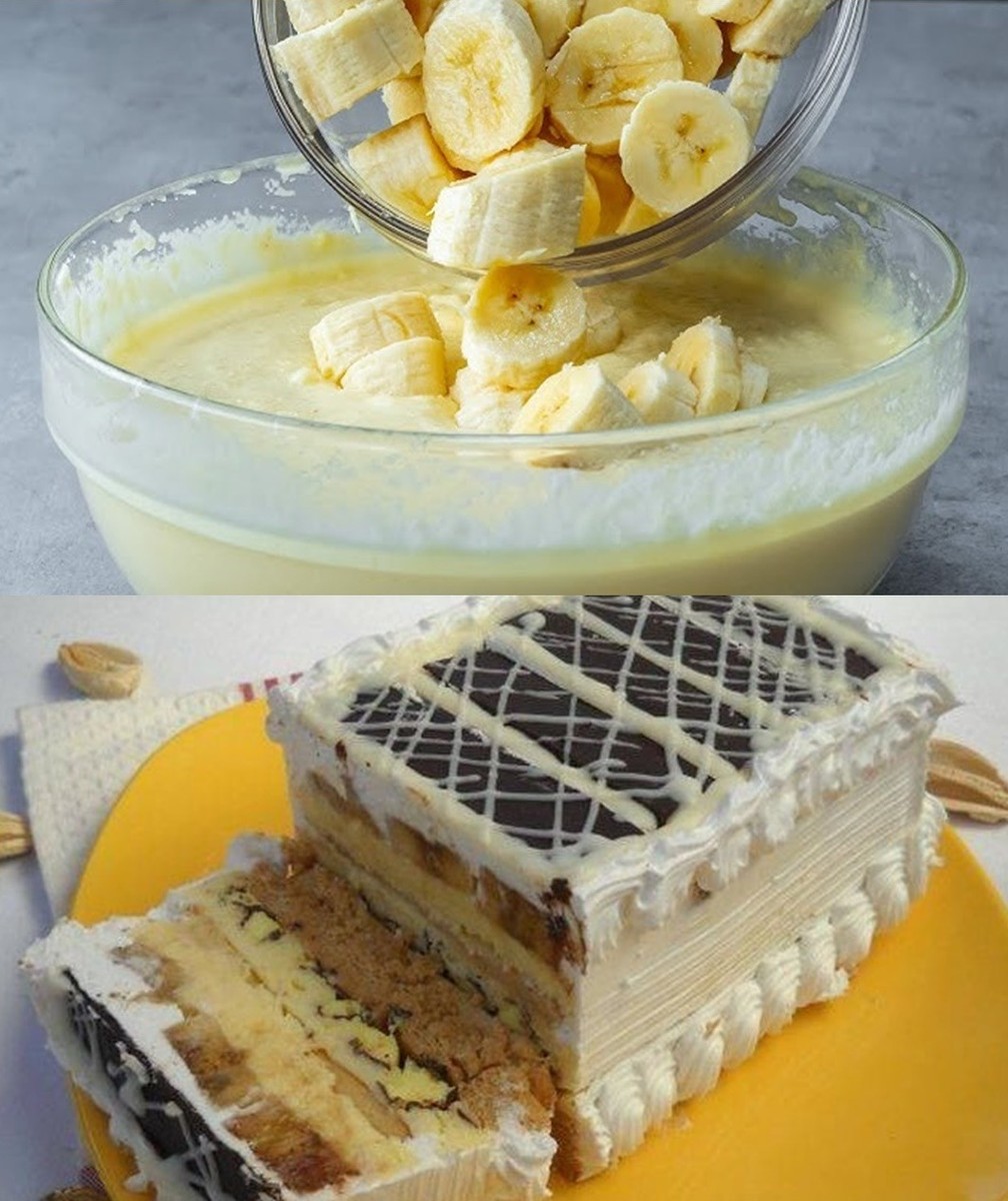 Брза банана торта што исчезнува за миг фотографии