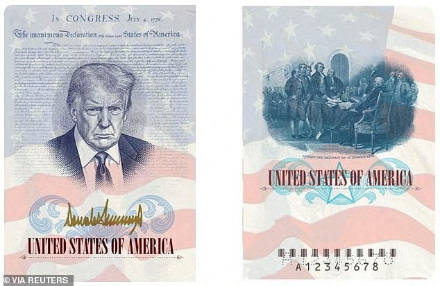 Американските пасоши го добиваат ликот на Доналд Трамп – историска промена и ограничено издание го потресуваат светот