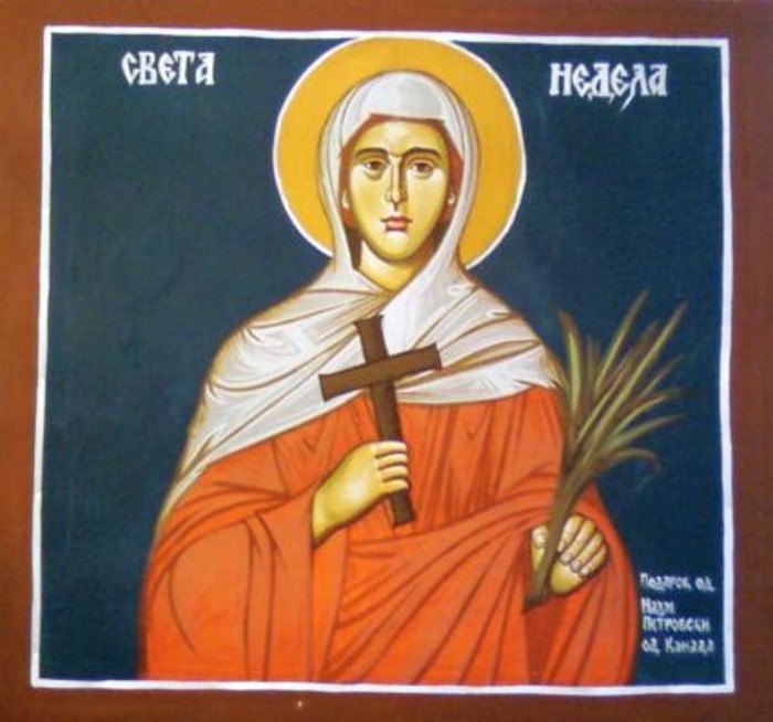 Денес, 20 јули, е денот на Светата великомаченичка Недела. Која била Света Недела и зошто целиот православен свет ја слави?