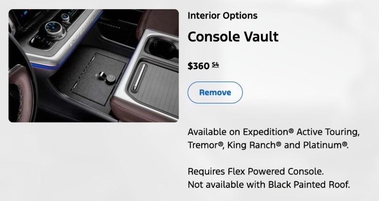 „Console Vault“ чини 360 долари, но исчезнува од понудата ако изберете црн покрив