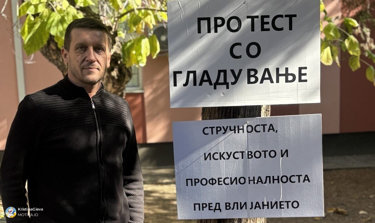 „Си одам со нарушено здравје, но горд на себе“: Докторот Василевски го заврши шестдневниот протест со гладување пред Деканатот на Медицинскиот факултет
