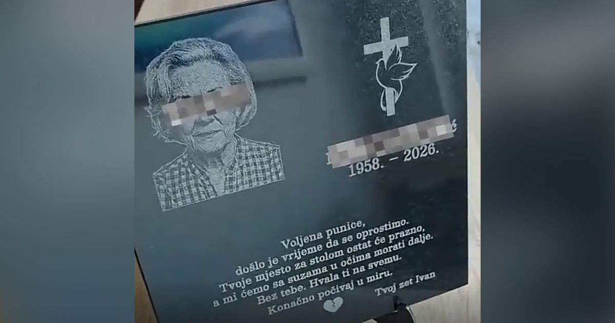 Црн хумор или чиста лудост? Зет во Хрватска нарачал надгробен споменик за живата тешта, жената за малку ќе умрела од шок